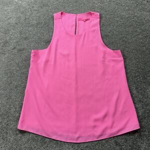 Lilly Pulitzer M Womens Sleeveless Tank Blouse Style 001622 Hot Pink Resort Chic